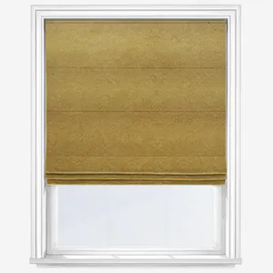 William Morris At Home Lodden Embroidery Ochre Roman Blind