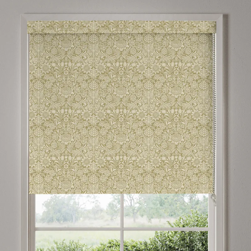 William Morris Sunflower Blackout Made To Measure Roller Blind Ochre