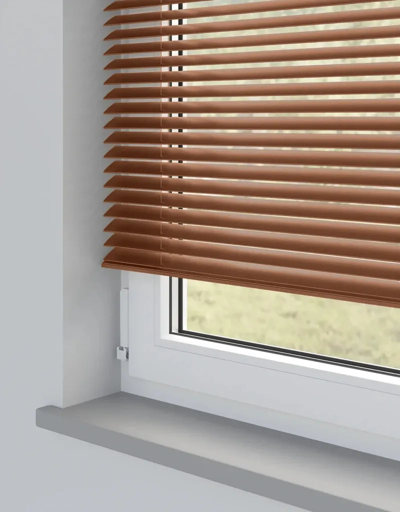 Cherry Metal Venetian Blind