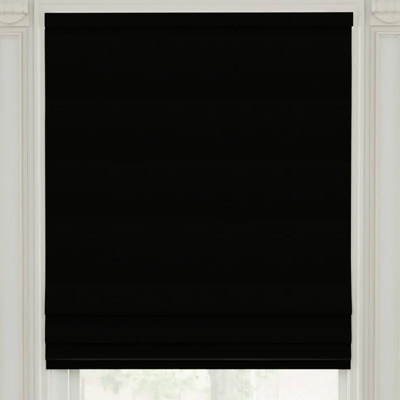 Linda Barker Royal Velvet Made To Measure Roman Blind Black
