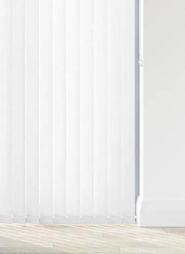 Splash Snow White Vertical Blind