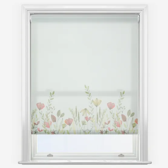 Wild Garden Poppy Roller Blind