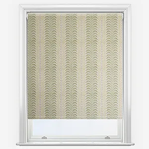 Land & Shore Fintra Stripe Green Roller Blind