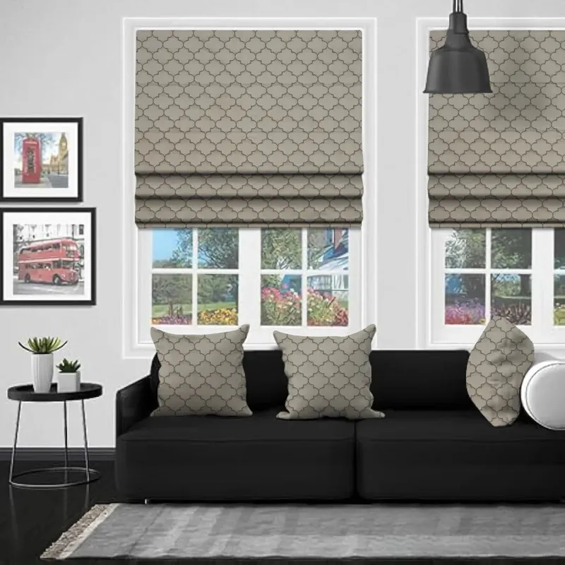 Eb Alhambra Taupe Roman Blind