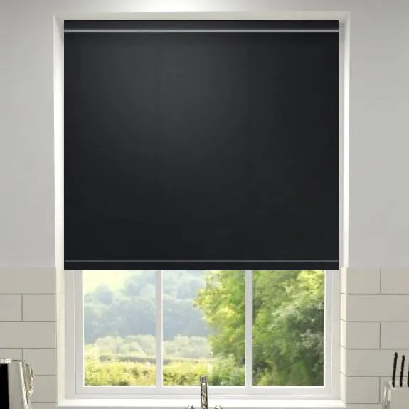 Primary Made To Measure Roller Blind Black Noir