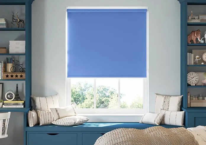 Palermo (Blackout) Bluebell - Roller Blind