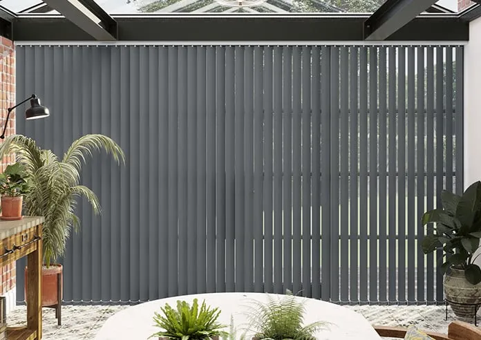 Trinity (Fr Blackout) Deep Grey - Vertical Blind