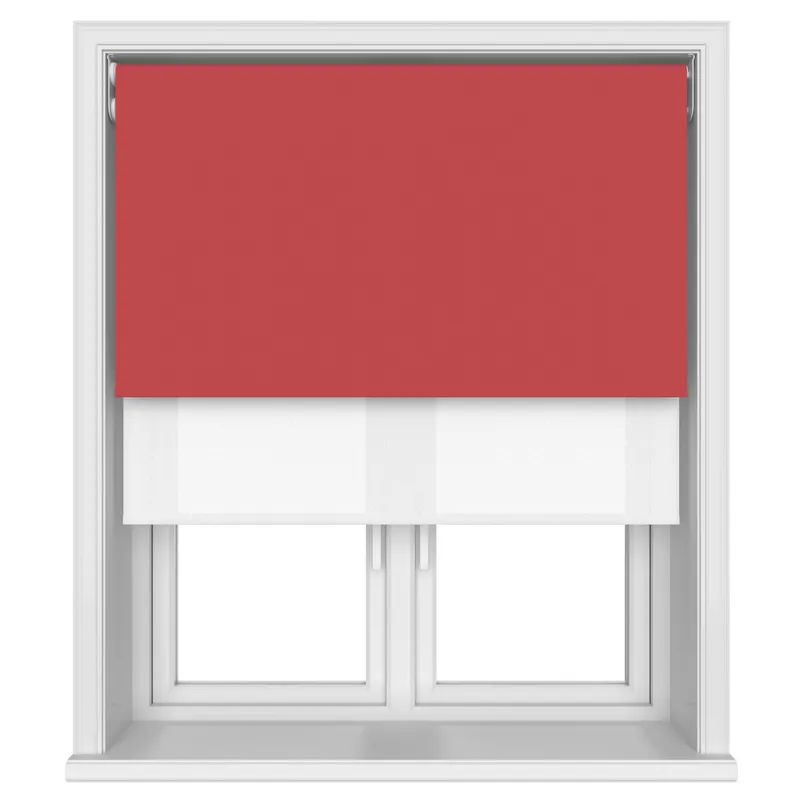 Bella Ruby Motorised Double Roller Blind Blinds Uk