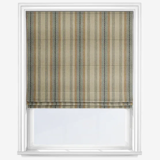 Moon Blenheim Natural Denim Roman Blind