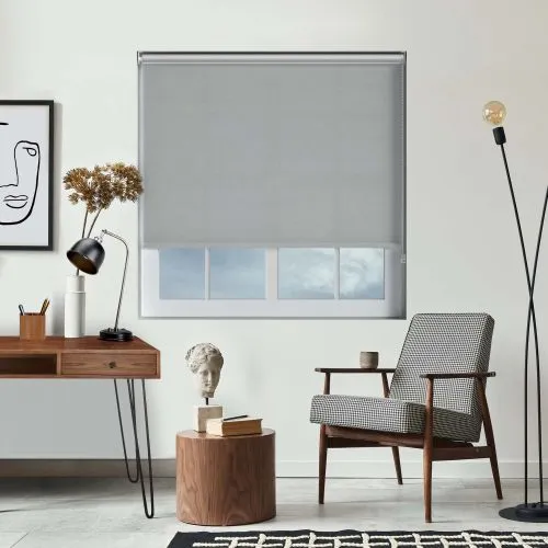 Mirage Solar Pewter Roller Blind