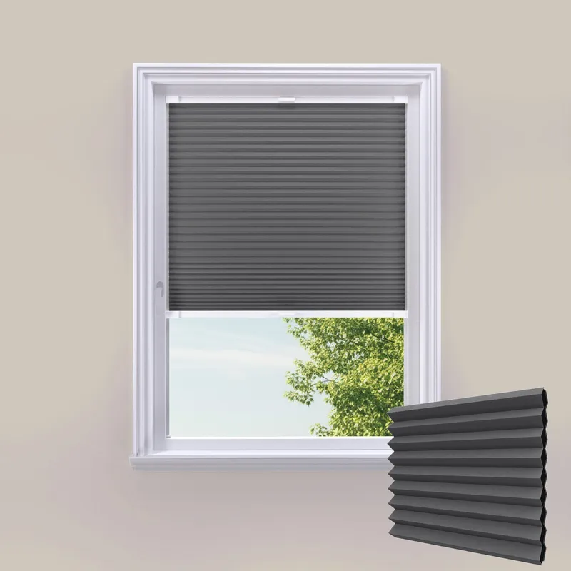 Cosibloc Dark Grey Stick On Blackout Blinds