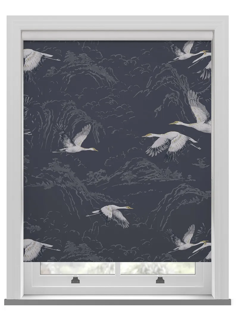 Laura Ashley Animalia Midnight Roller Blind