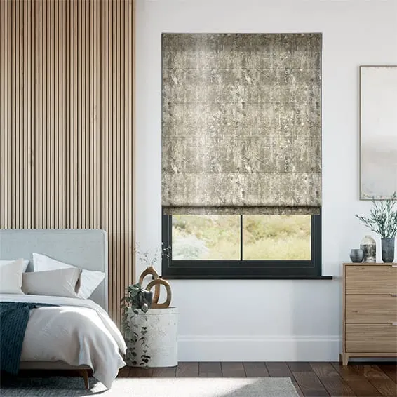 Breedon Velvet Stone Roman Blind