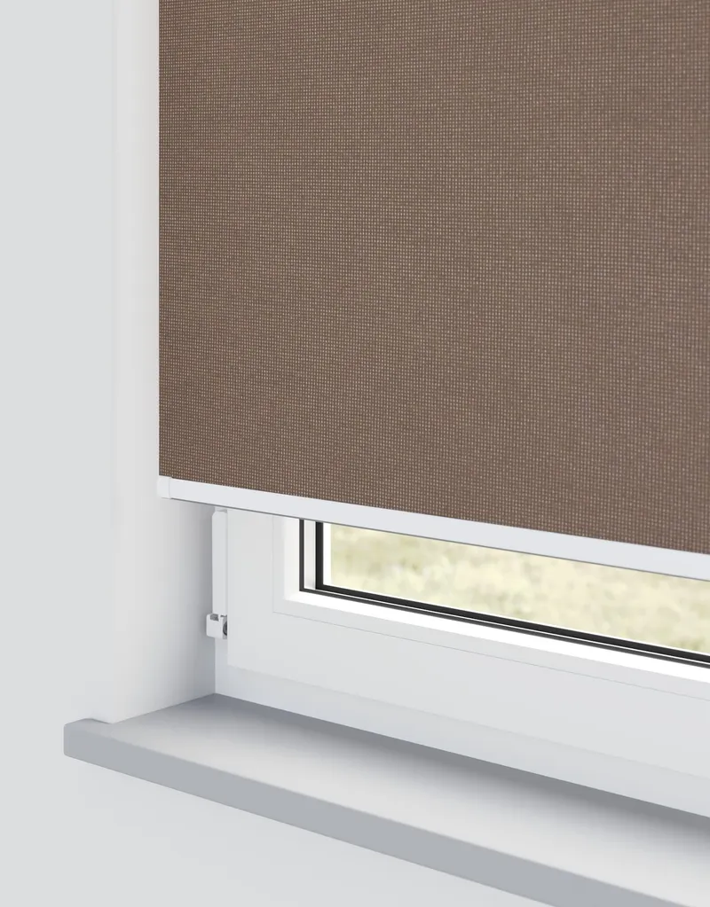 Atlantex Brown Electrical Roller Blind