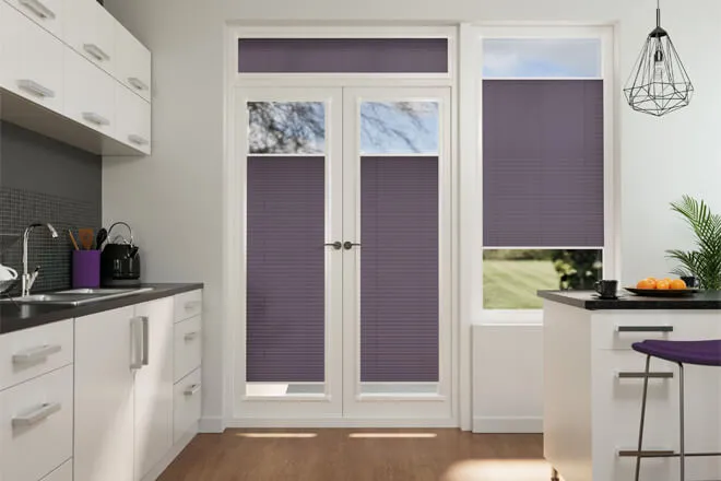 Precision Purple - Perfect Fit Pleated Blind