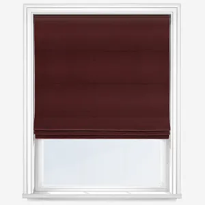 Luxe Faux Silk Claret Roman Blind