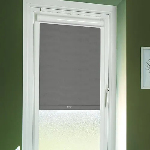Metz Ash (Moisture Resistant) Perfect Fit Blackout Roller Blinds