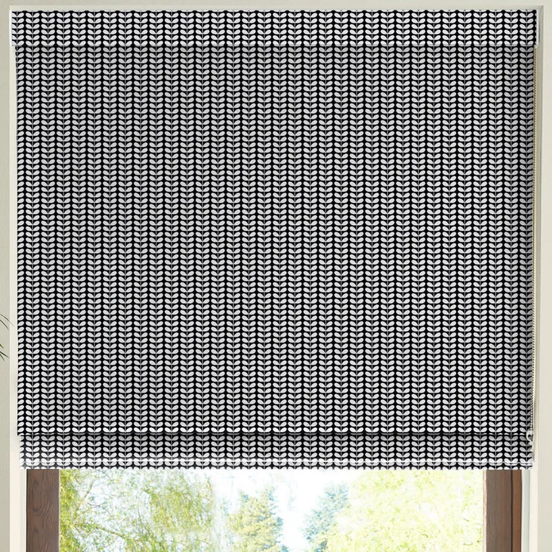 Orla Kiely Tiny Stem Made To Measure Roman Blind Whale