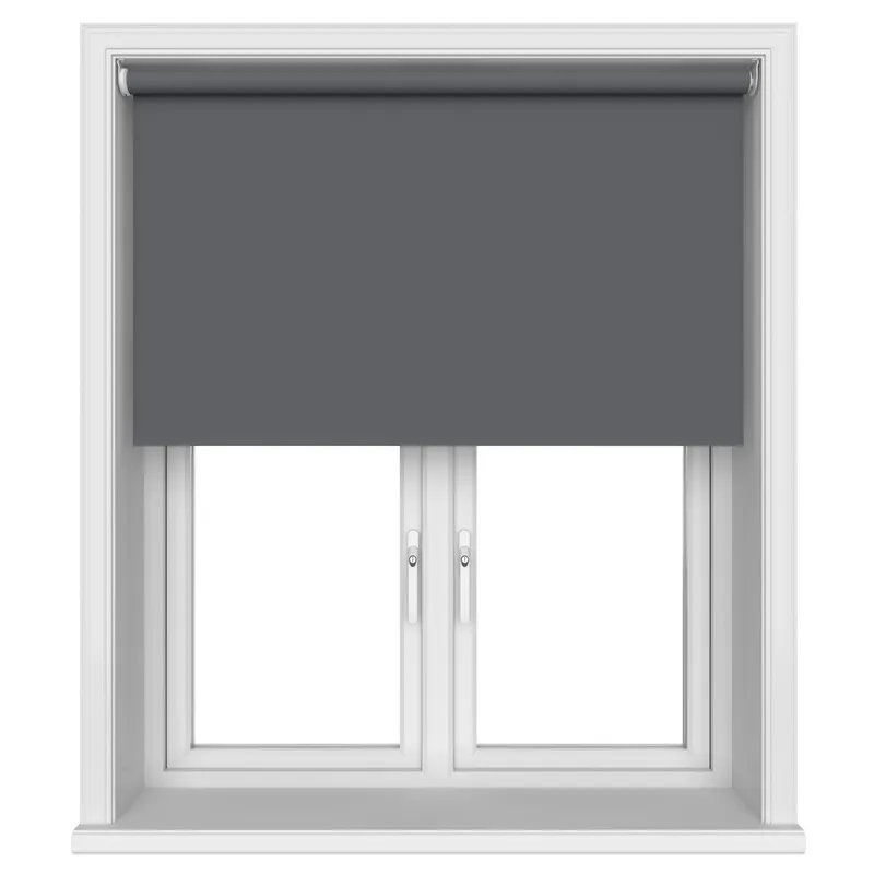 Radiance Blackout Anthracite Motorised Roller Blind
