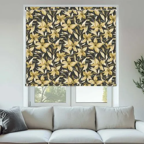 Moonbeam Ochre No Drill Roller Blinds - Shop Now