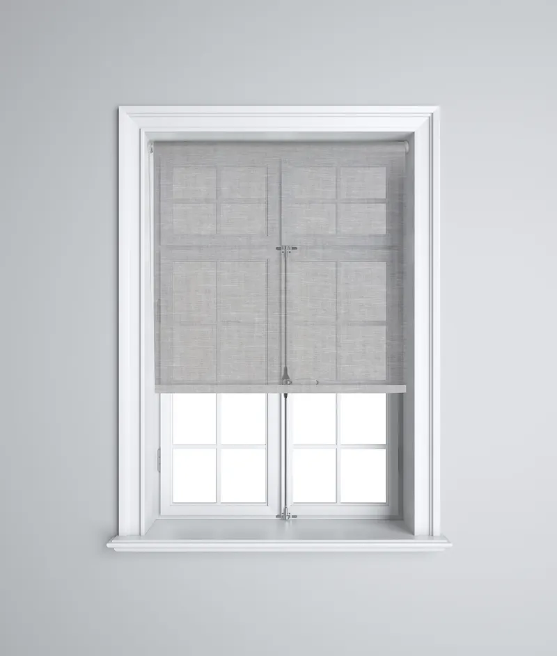 Yuri White-black 3m Battery Powered Roller Blinds
