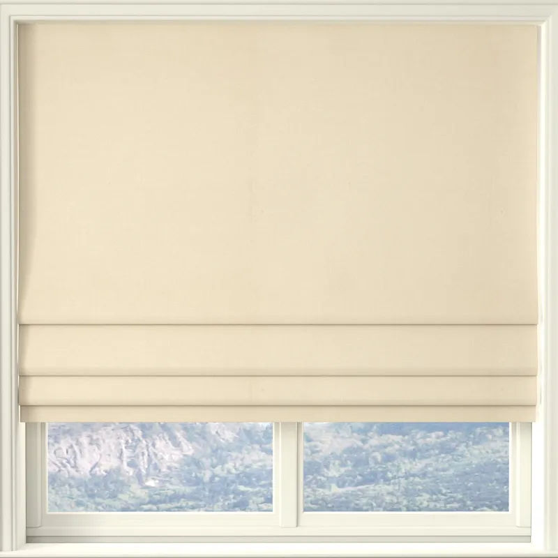 Linda Barker Petal Made To Measure Roman Blind Ivory
