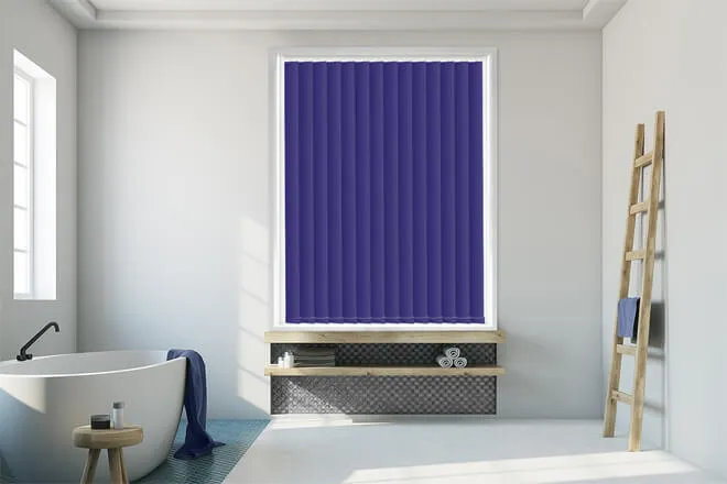 Code Royal Blue - Waterproof Blackout Vertical Blind