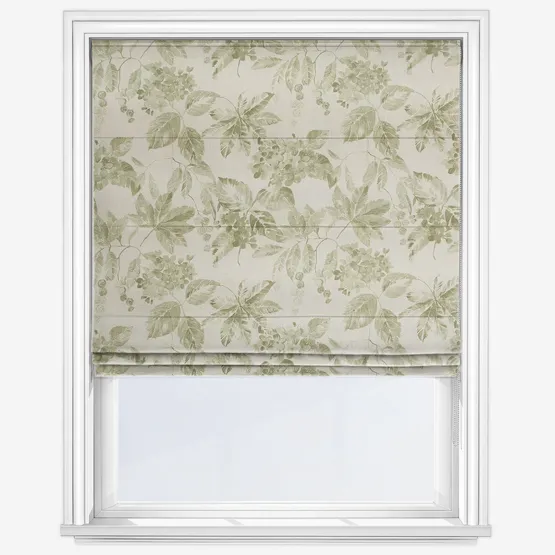 Edinburgh Weavers Flora Olive Roman Blind