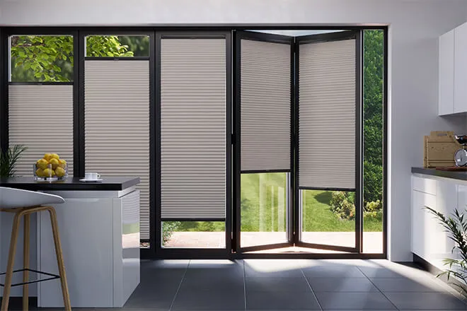 Gatsby Blackout Stone - Perfect Fit2frame Honeycomb Blackout Blind