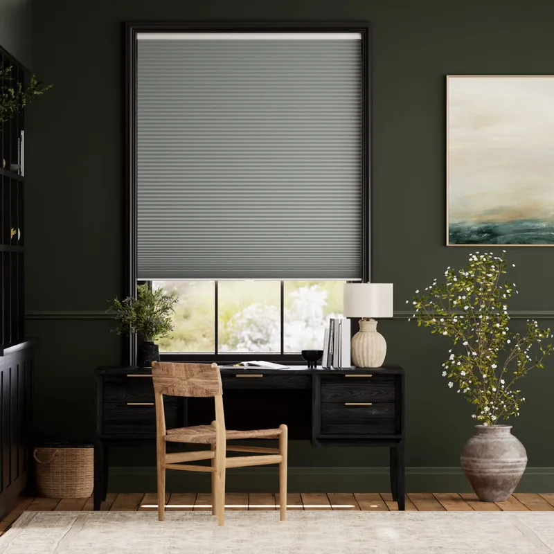 Duoshade Cordless Nickel Grey Thermal Blind