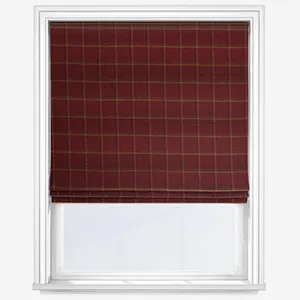 Moon St Andrew Claret Roman Blind