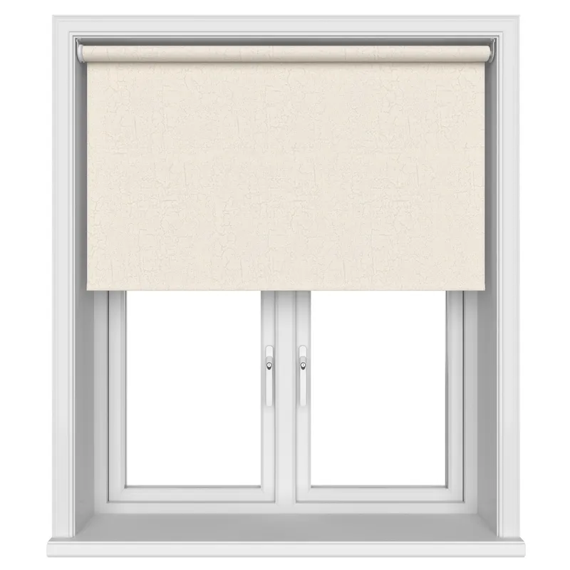 Lyon Blackout Ivory Whisper Motorised Roller Blind