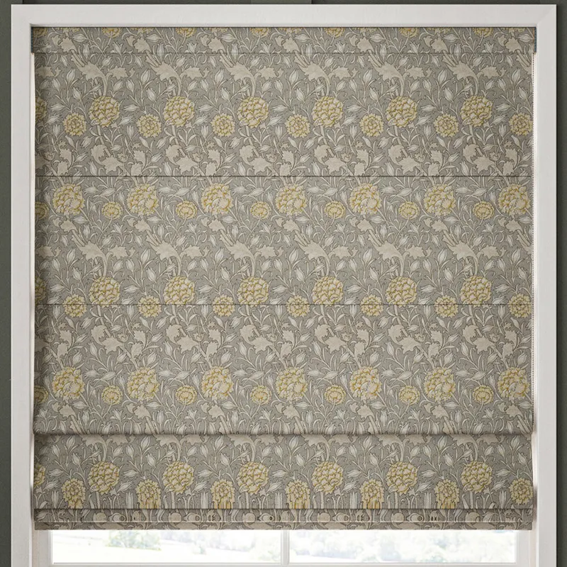 William Morris Wild Tulip Made To Measure Roman Blind Limestone