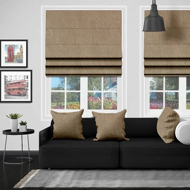 Eb Bursa Soft Velvet Mocca Roman Blind