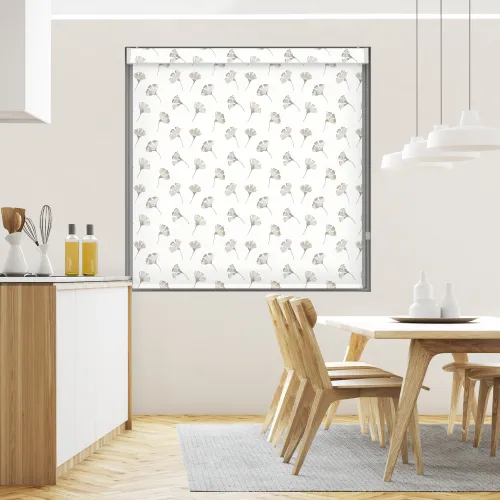 Kyoto Slate Roller Blind With Pelmet - Stylish Window Covering