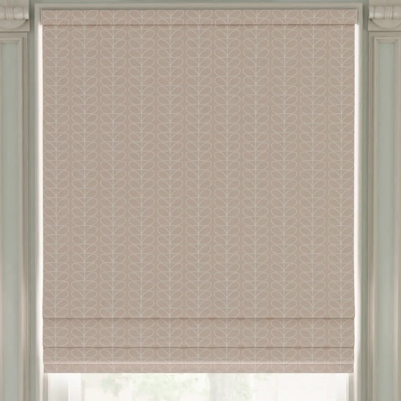 Orla Kiely Linear Stem Made To Measure Roman Blind Pink