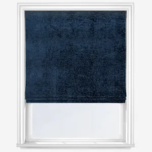Boucle Royale Navy Blue Roman Blind