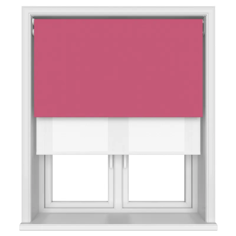 Bella Lipstick Motorised Double Roller Blind Blinds Uk