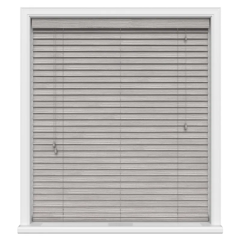 Revera Grey Real Wood Blinds Uk