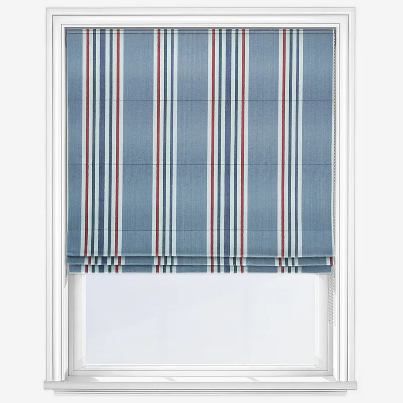 Maine Nautical Roman Blind
