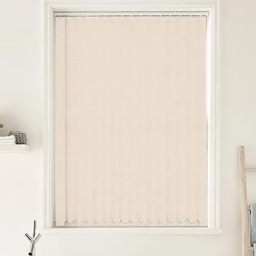 Samba Cream (Moisture Resistant) Bathroom Vertical Blinds