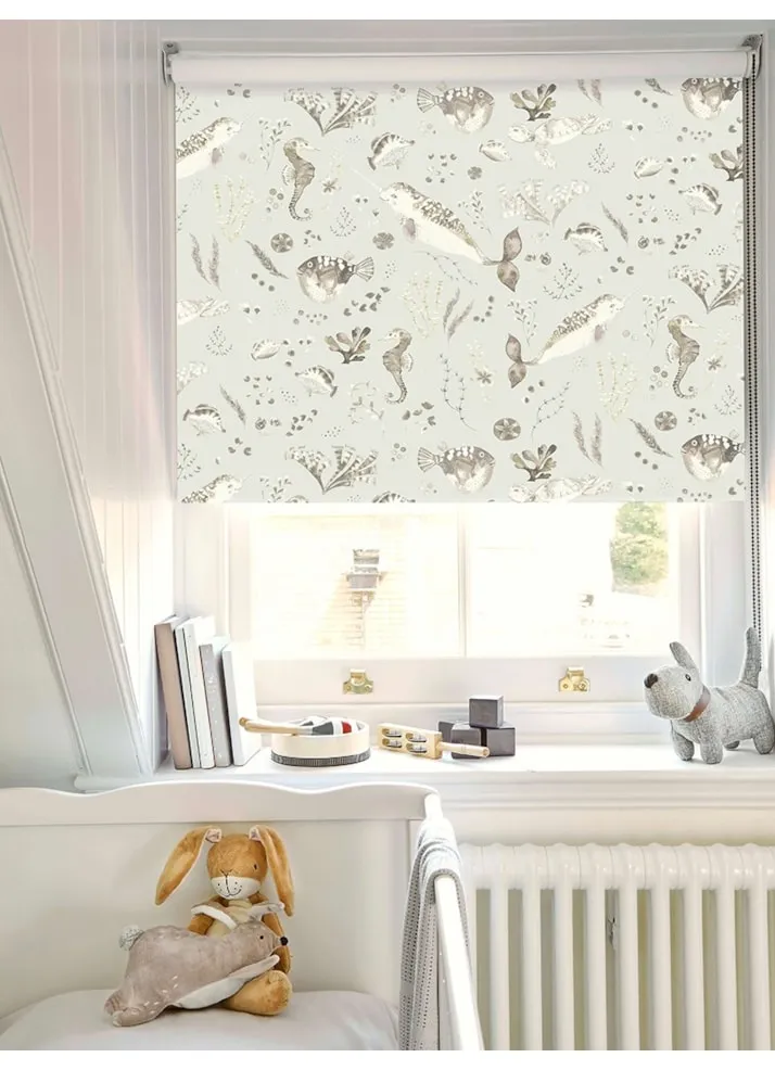 Enchanted Ocean Natural Childrens Roller Blind