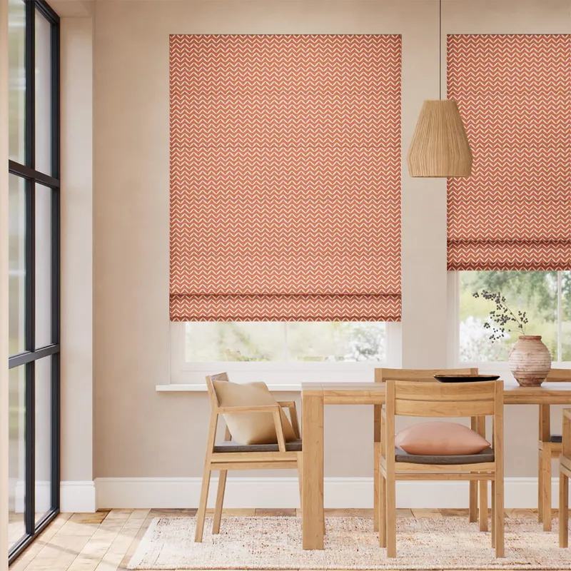 Sapling Tangerine Roman Blind
