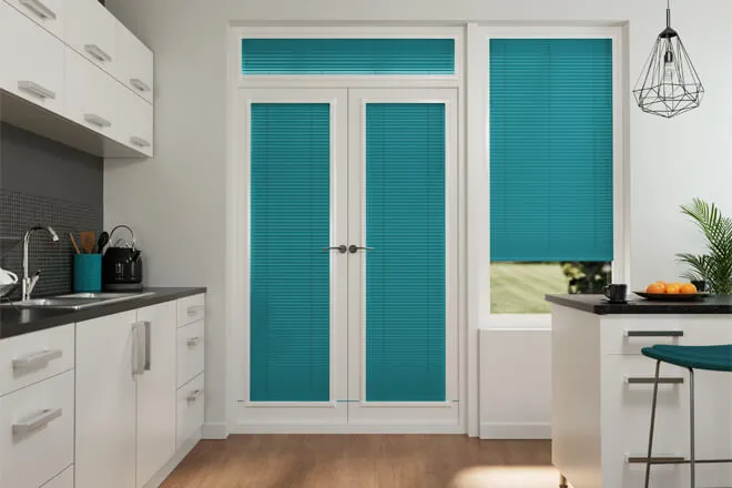 Precision Matt Teal - 25mm Slat Venetian Premium Perfect Fit Blind
