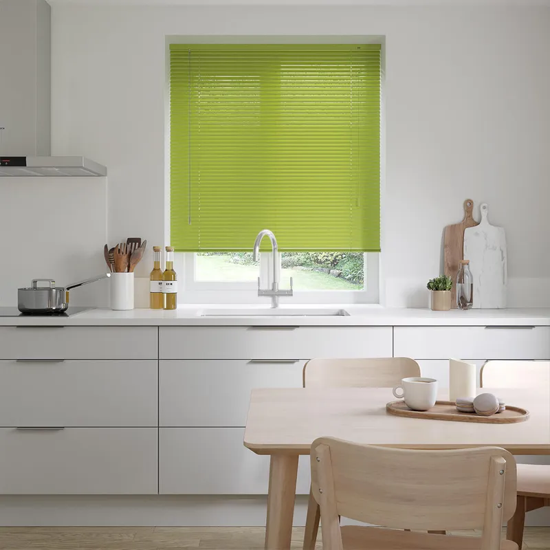 Luminous Lime Green Venetian Blinds 25mm