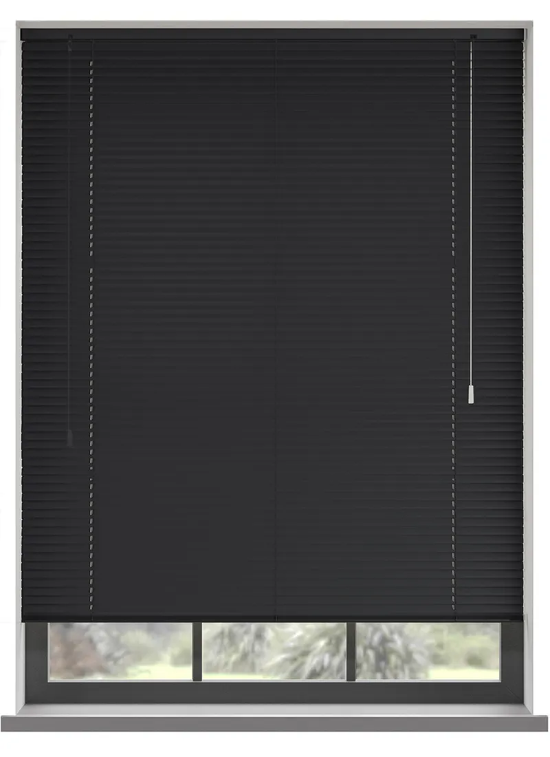 Apex Glitter Black Aluminium Venetian
