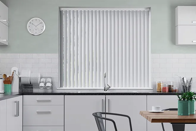 Dari White - Rigid Pvc Vertical Blind