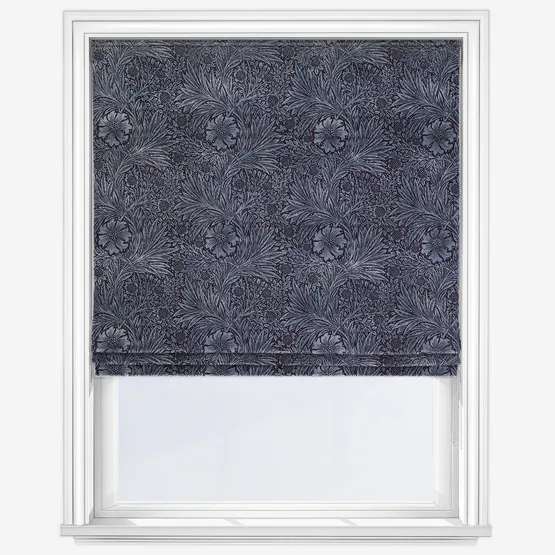 William Morris At Home Marigold Velvet Indigo Roman Blind