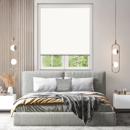 Pure White Blocout Blind