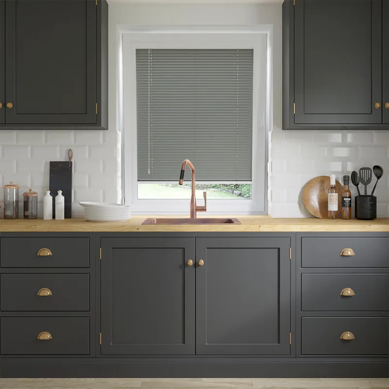 Perfect Fit Grey Owl Venetian Blinds 25mm